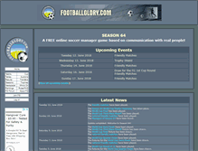 Tablet Screenshot of footballglory.com